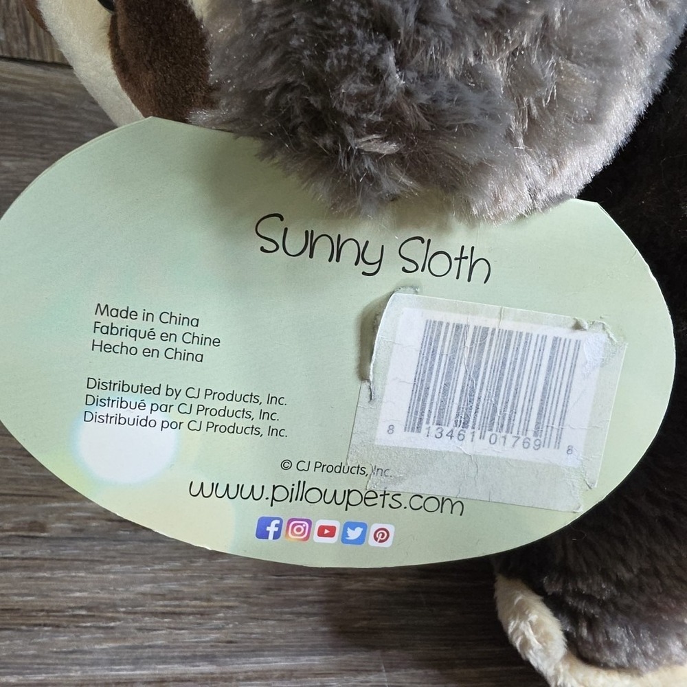 Sunny Sloth Stuffed Animal - 18" Stuffed Animal Plush Toy - Picture 7 of 8
